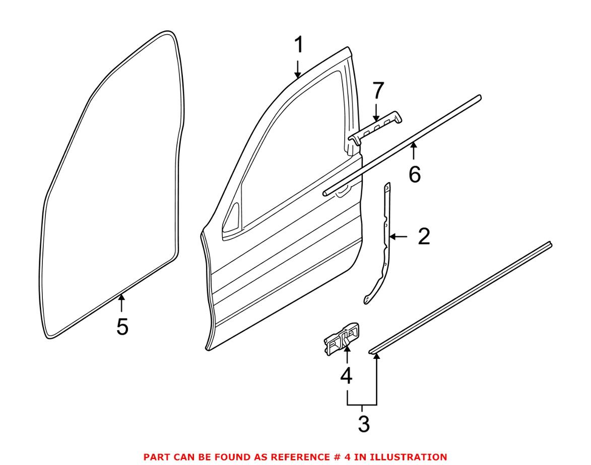 BMW Weatherstrip Clamp 51337052945